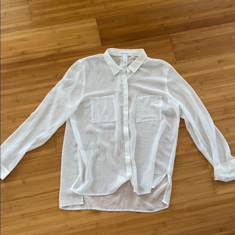 Sheer long sleeve